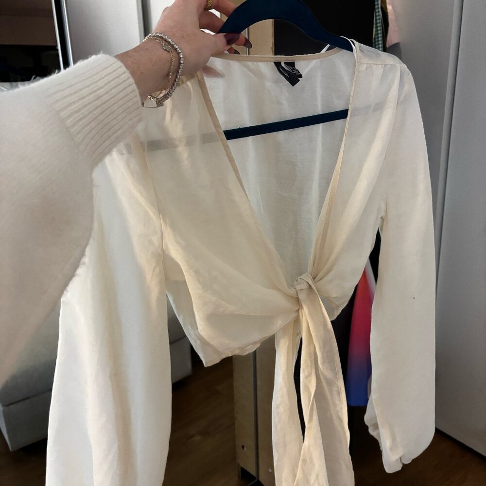Top plage beige